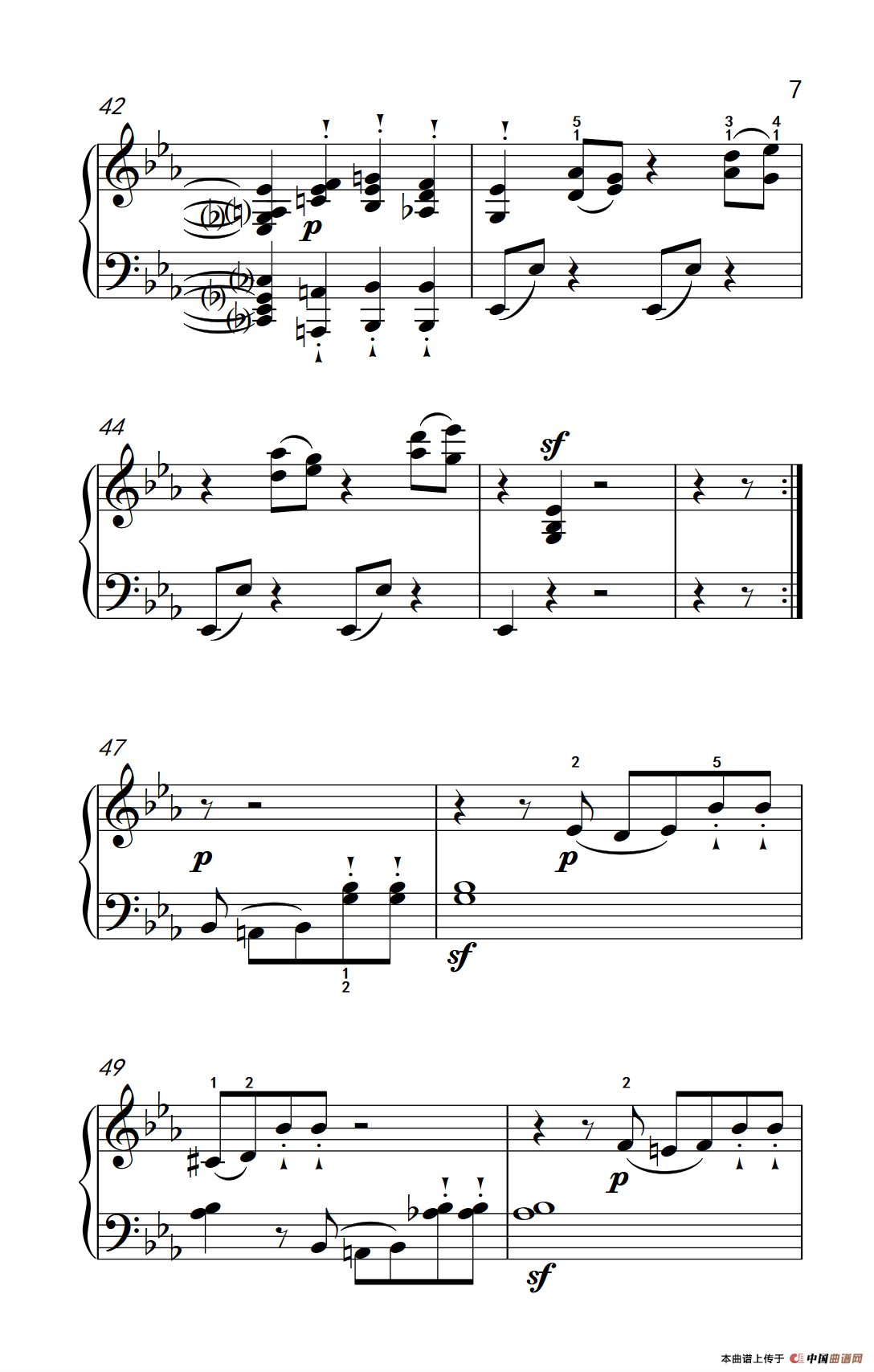 奏鸣曲 Opus 10 Nr.1 第三乐章（贝多芬奏鸣曲集 2）