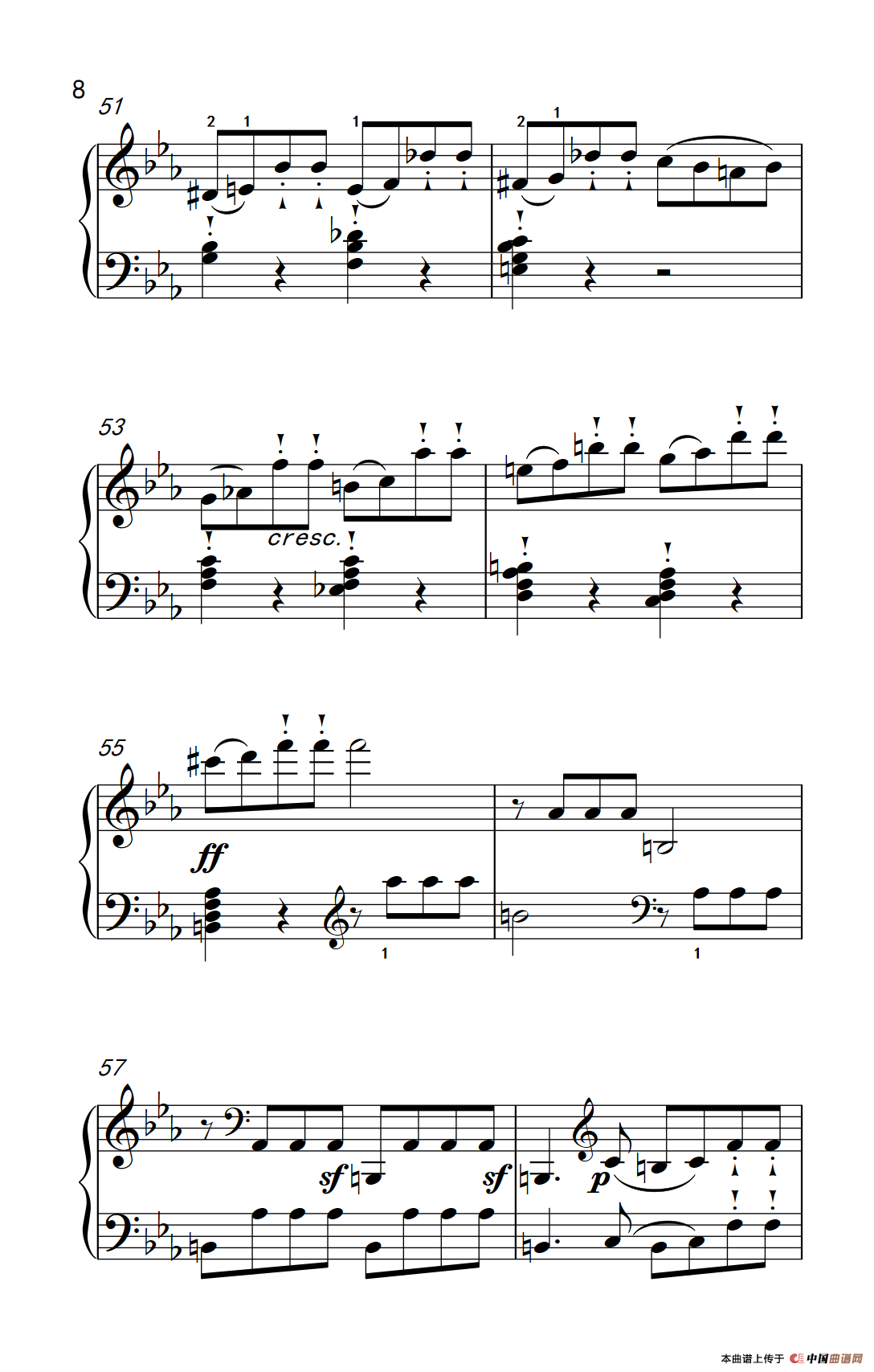 奏鸣曲 Opus 10 Nr.1 第三乐章（贝多芬奏鸣曲集 2）