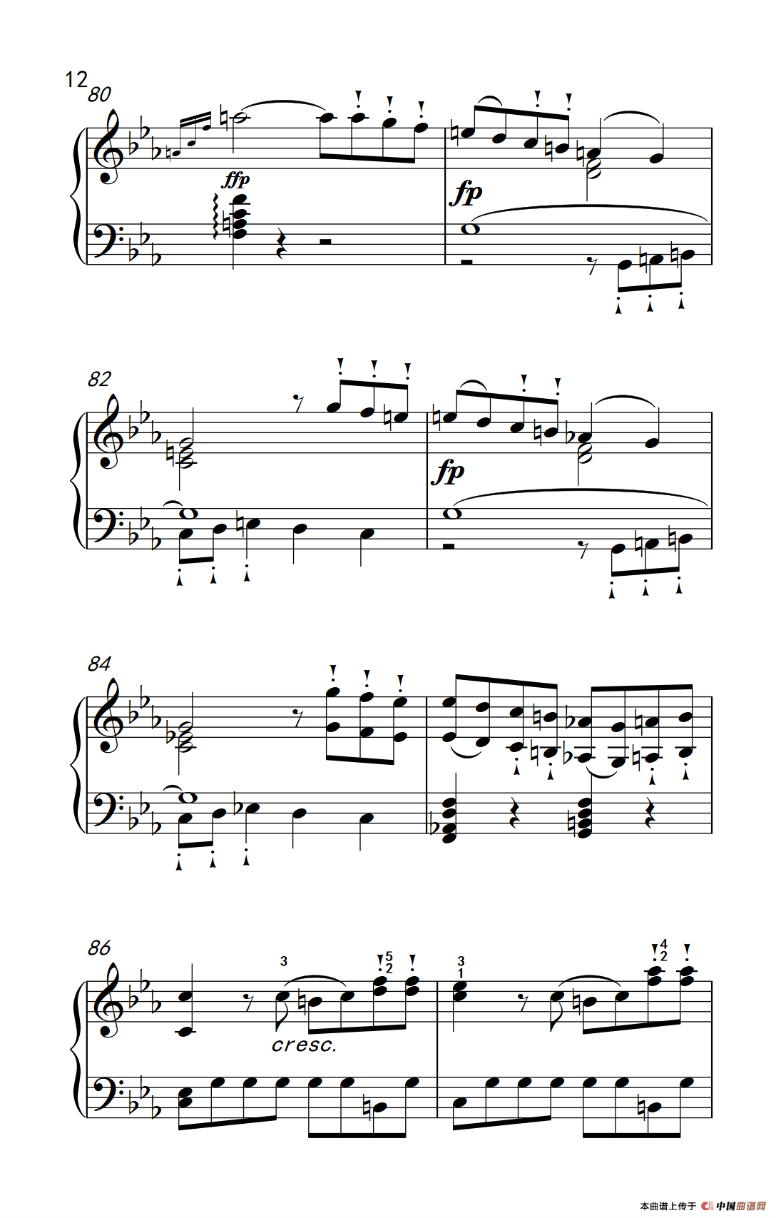 奏鸣曲 Opus 10 Nr.1 第三乐章（贝多芬奏鸣曲集 2）