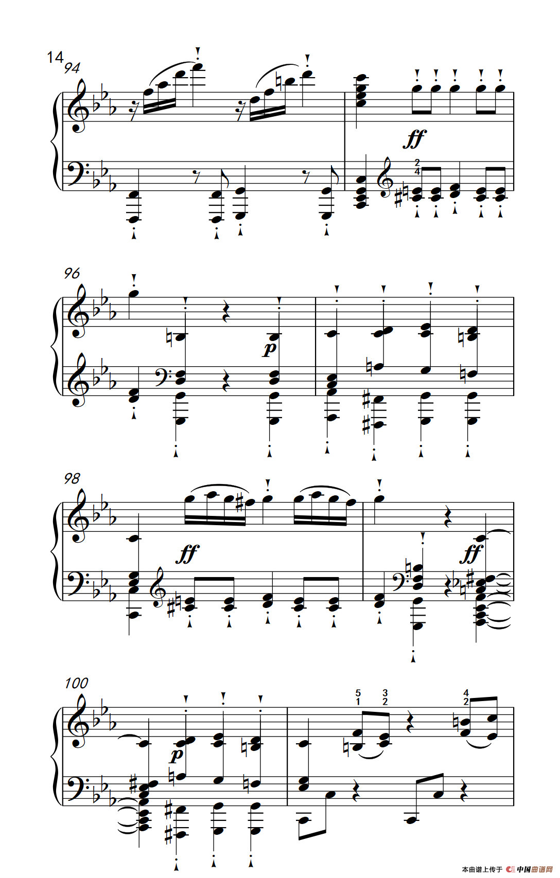 奏鸣曲 Opus 10 Nr.1 第三乐章（贝多芬奏鸣曲集 2）