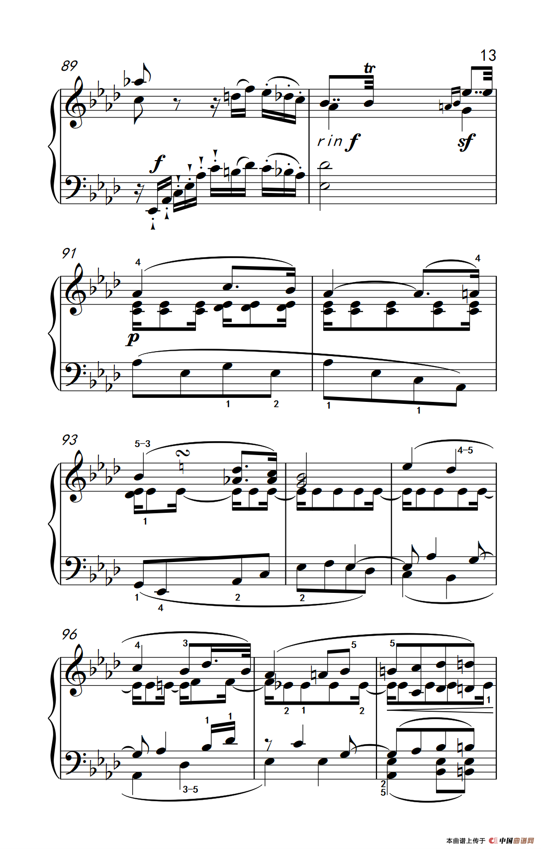 奏鸣曲 Opus 10 Nr.1 第二乐章（贝多芬奏鸣曲集 2）