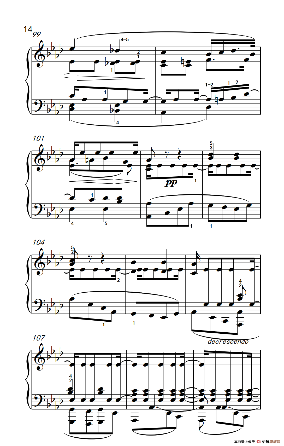 奏鸣曲 Opus 10 Nr.1 第二乐章（贝多芬奏鸣曲集 2）