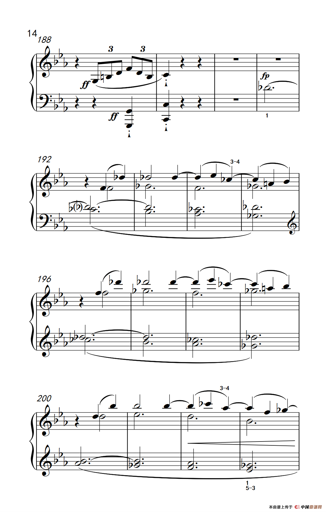 奏鸣曲 Opus 10 Nr.1 第一乐章（贝多芬奏鸣曲集 2）