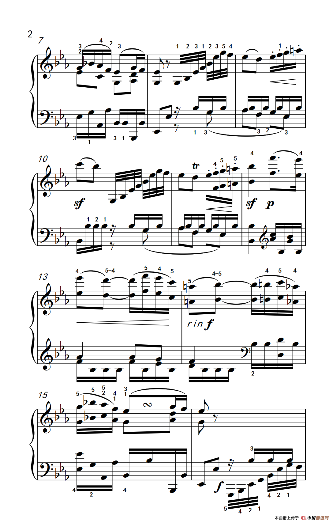 奏鸣曲 Opus 7 第四乐章（贝多芬奏鸣曲集 2）