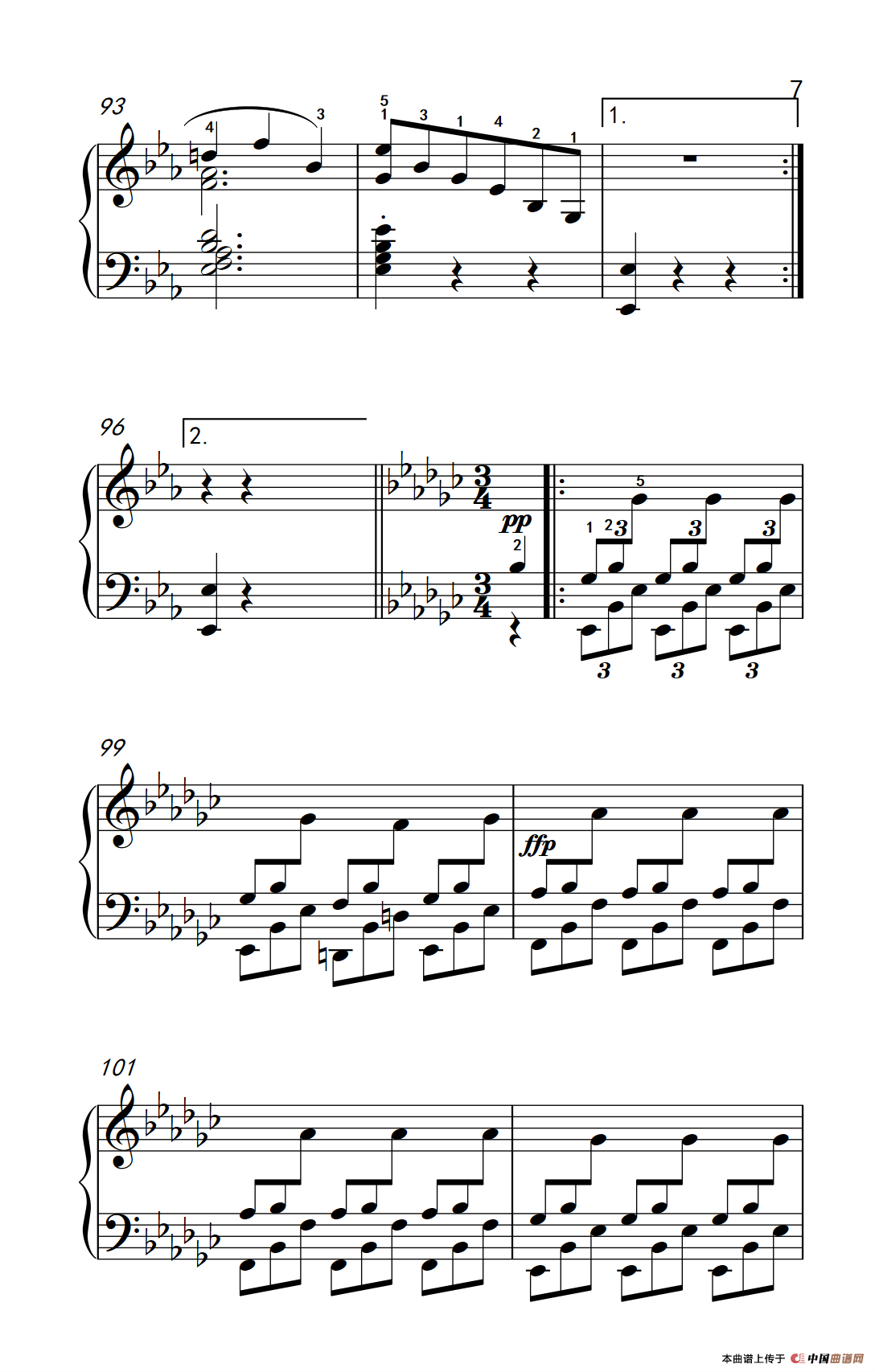 奏鸣曲 Opus 7 第三乐章（贝多芬奏鸣曲集 2）