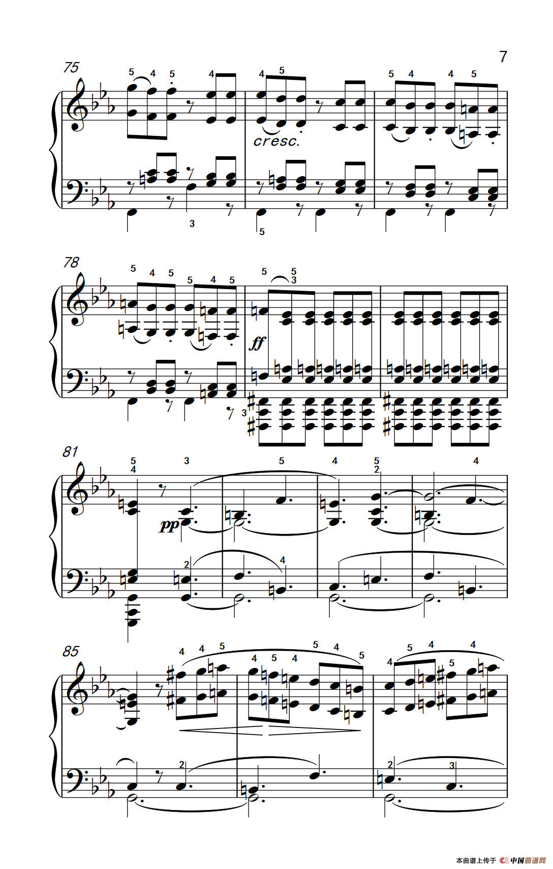 奏鸣曲 Opus 7 第一乐章（贝多芬奏鸣曲集 2）