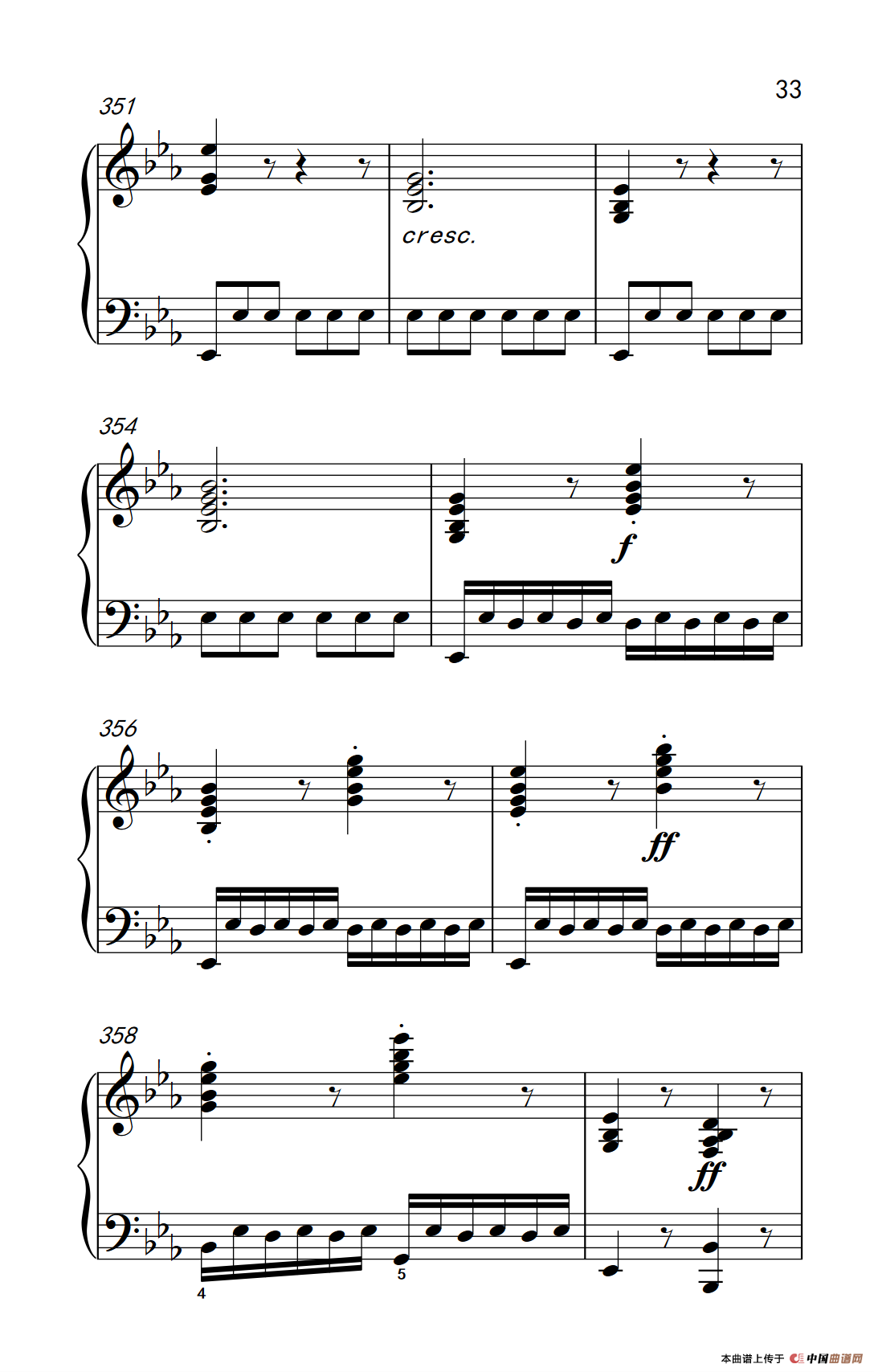 奏鸣曲 Opus 7 第一乐章（贝多芬奏鸣曲集 2）