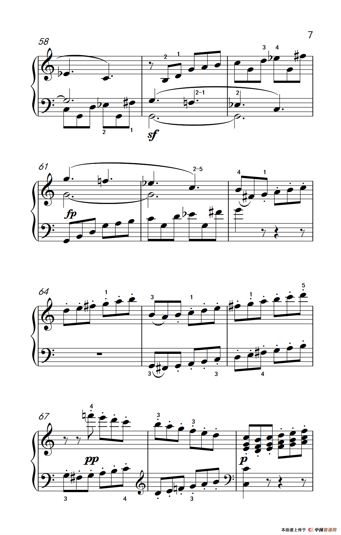 奏鸣曲 Opus 2 Nr.3 第四乐章（贝多芬奏鸣曲集 1）