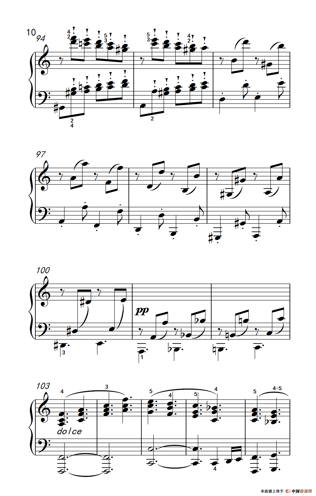 奏鸣曲 Opus 2 Nr.3 第四乐章（贝多芬奏鸣曲集 1）