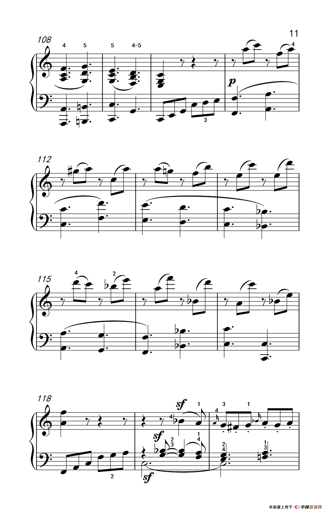 奏鸣曲 Opus 2 Nr.3 第四乐章（贝多芬奏鸣曲集 1）