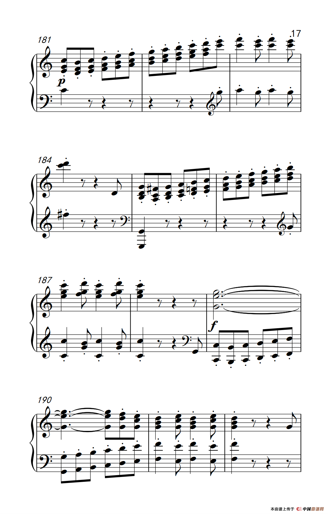 奏鸣曲 Opus 2 Nr.3 第四乐章（贝多芬奏鸣曲集 1）