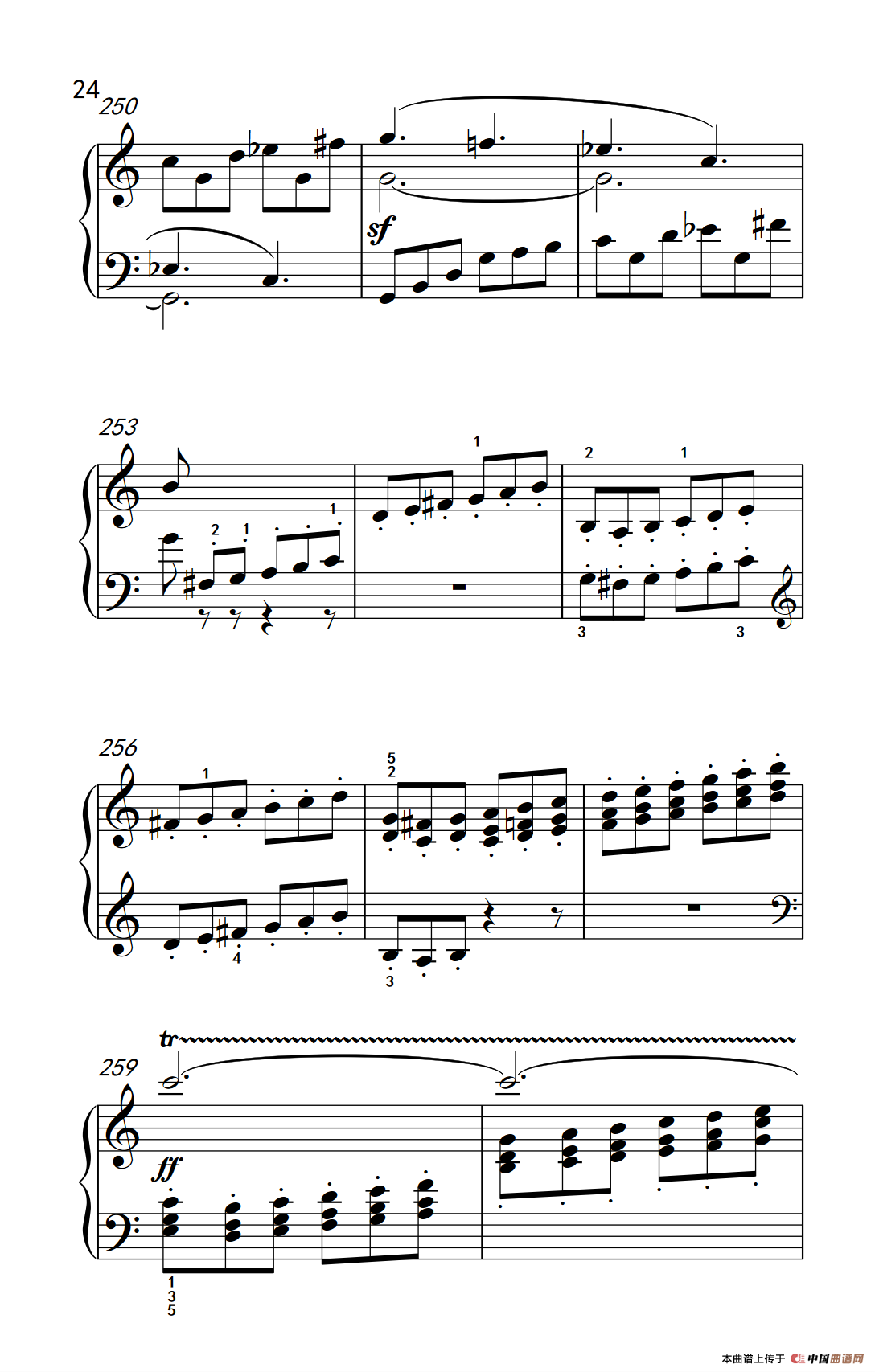 奏鸣曲 Opus 2 Nr.3 第四乐章（贝多芬奏鸣曲集 1）