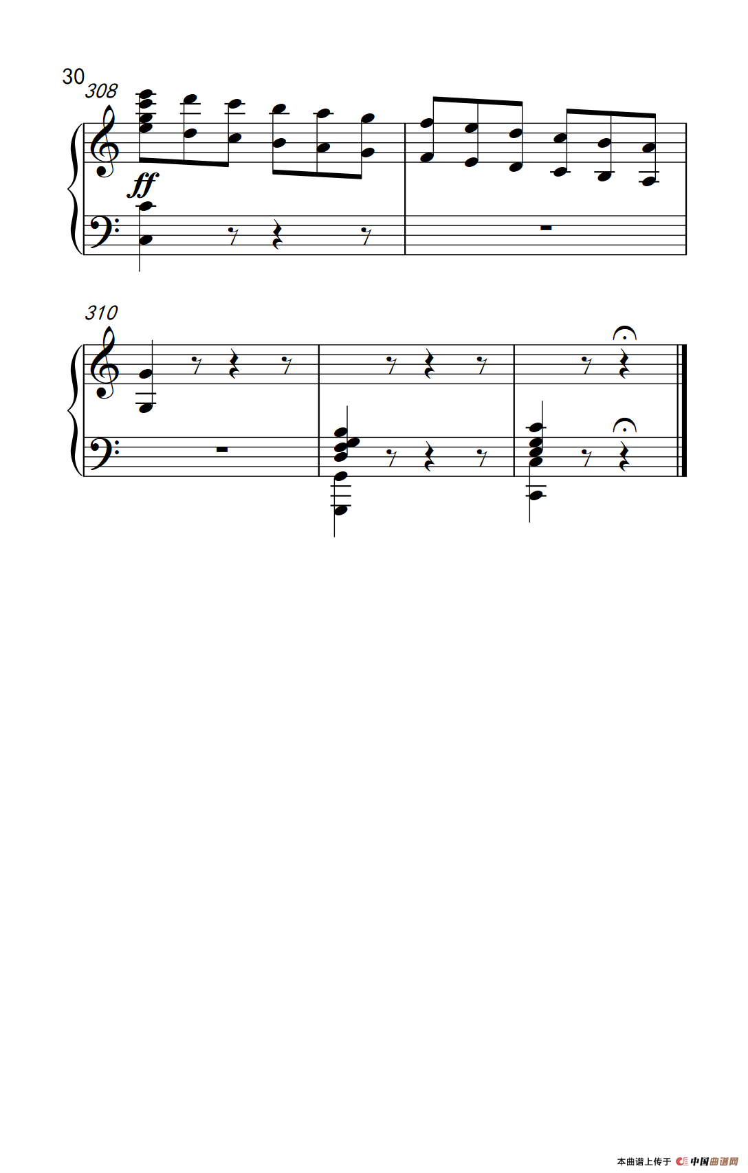 奏鸣曲 Opus 2 Nr.3 第四乐章（贝多芬奏鸣曲集 1）