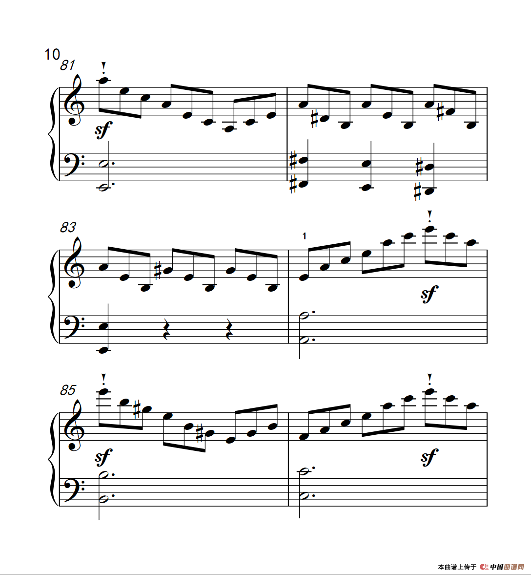 奏鸣曲 Opus 2 Nr.3 第三乐章（贝多芬奏鸣曲集 1）