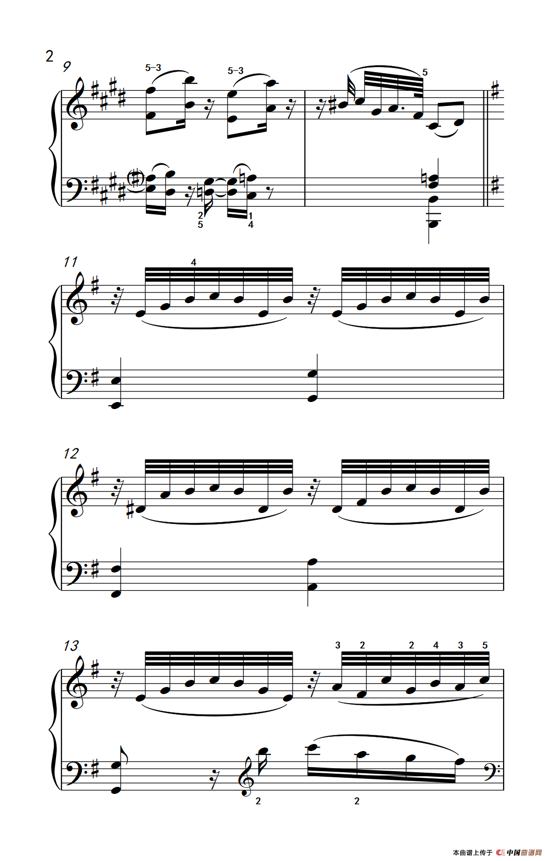 奏鸣曲 Opus 2 Nr.3 第二乐章（贝多芬奏鸣曲集 1）