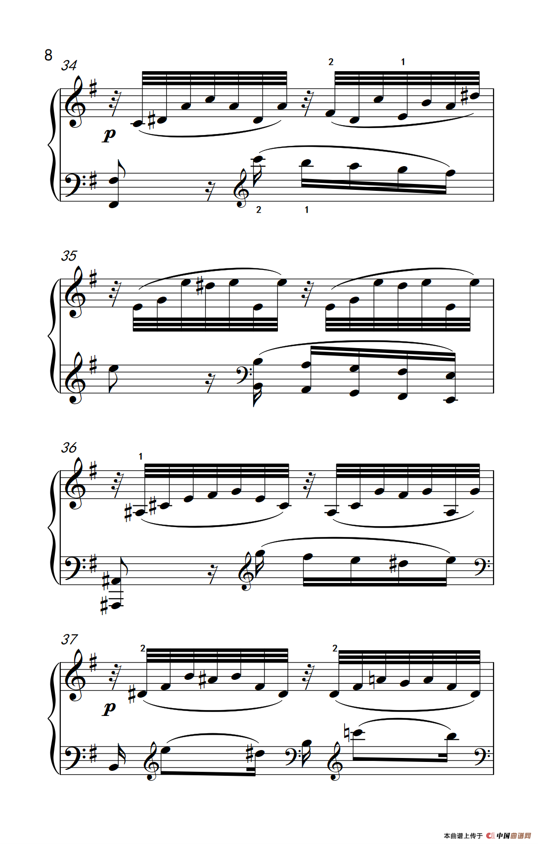 奏鸣曲 Opus 2 Nr.3 第二乐章（贝多芬奏鸣曲集 1）