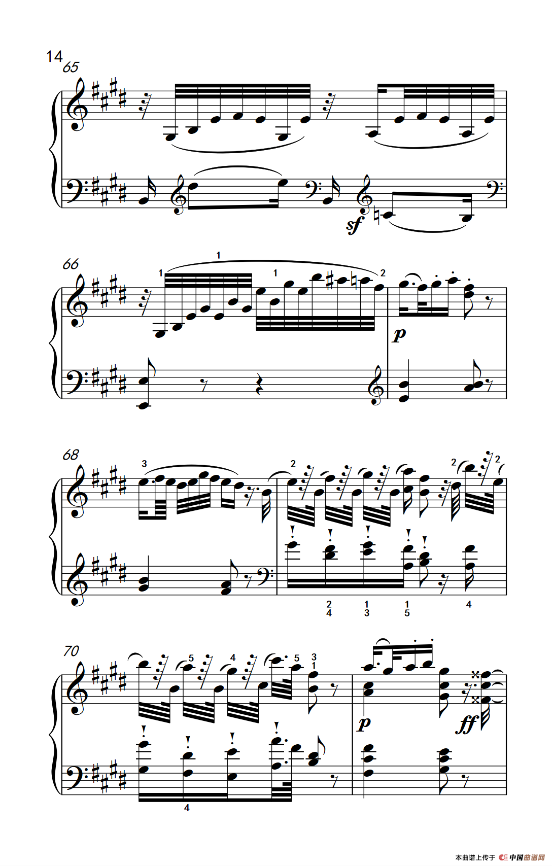 奏鸣曲 Opus 2 Nr.3 第二乐章（贝多芬奏鸣曲集 1）