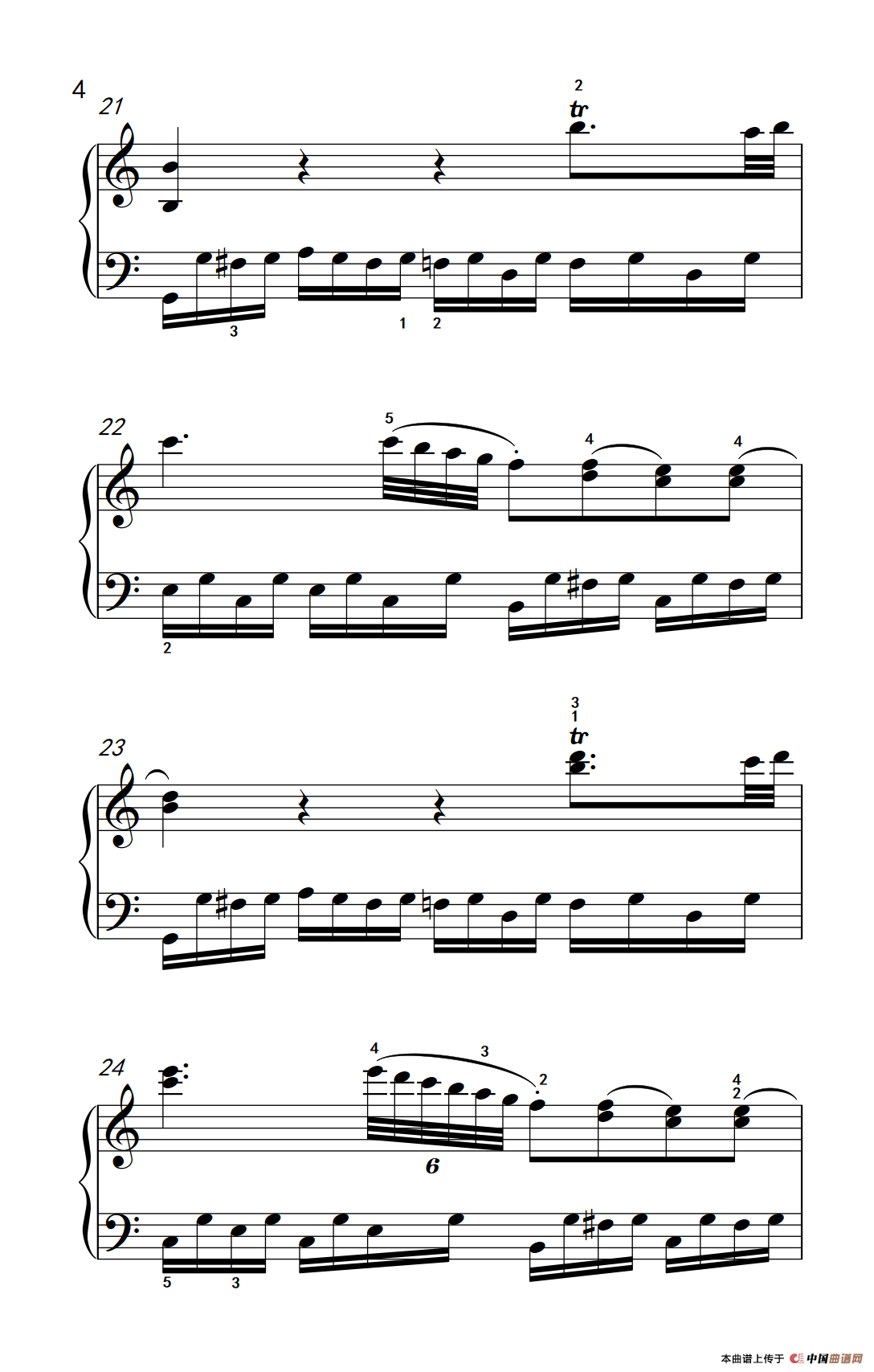 奏鸣曲 Opus 2 Nr.3 第一乐章（贝多芬奏鸣曲集 1）