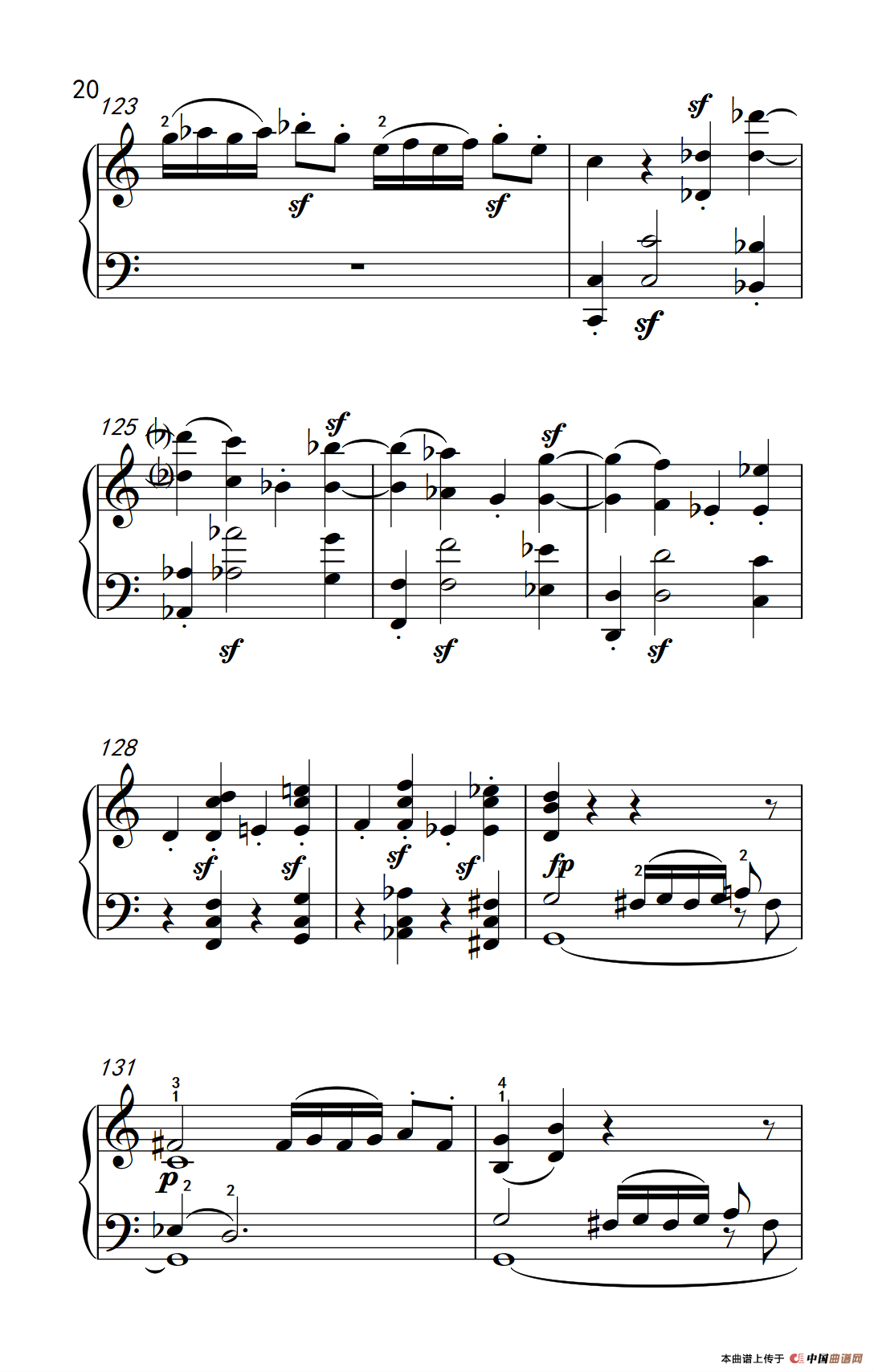 奏鸣曲 Opus 2 Nr.3 第一乐章（贝多芬奏鸣曲集 1）