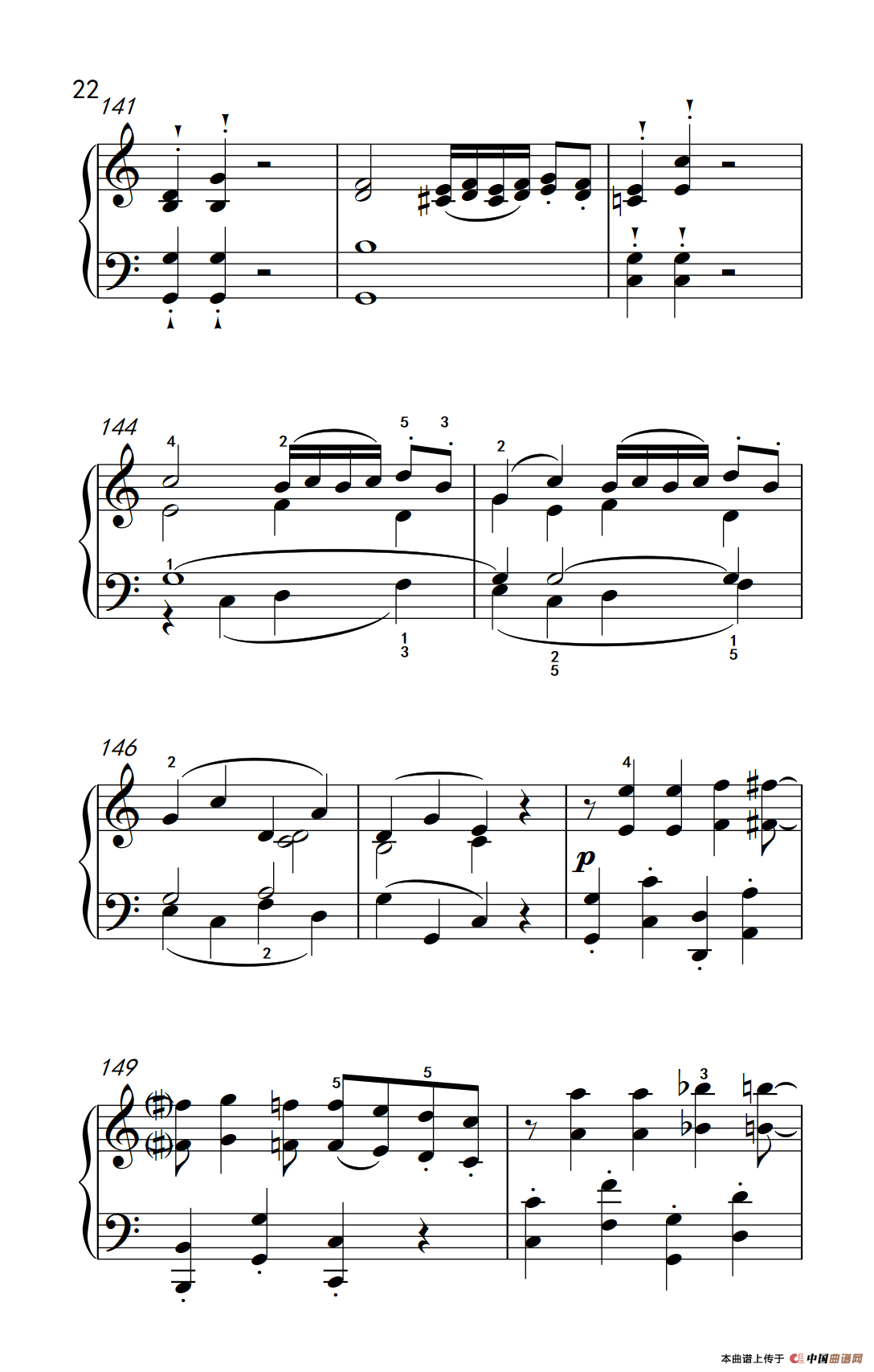 奏鸣曲 Opus 2 Nr.3 第一乐章（贝多芬奏鸣曲集 1）