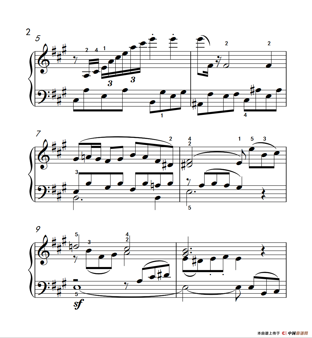 奏鸣曲 Opus 2 Nr.2 第四乐章（贝多芬奏鸣曲集 1）