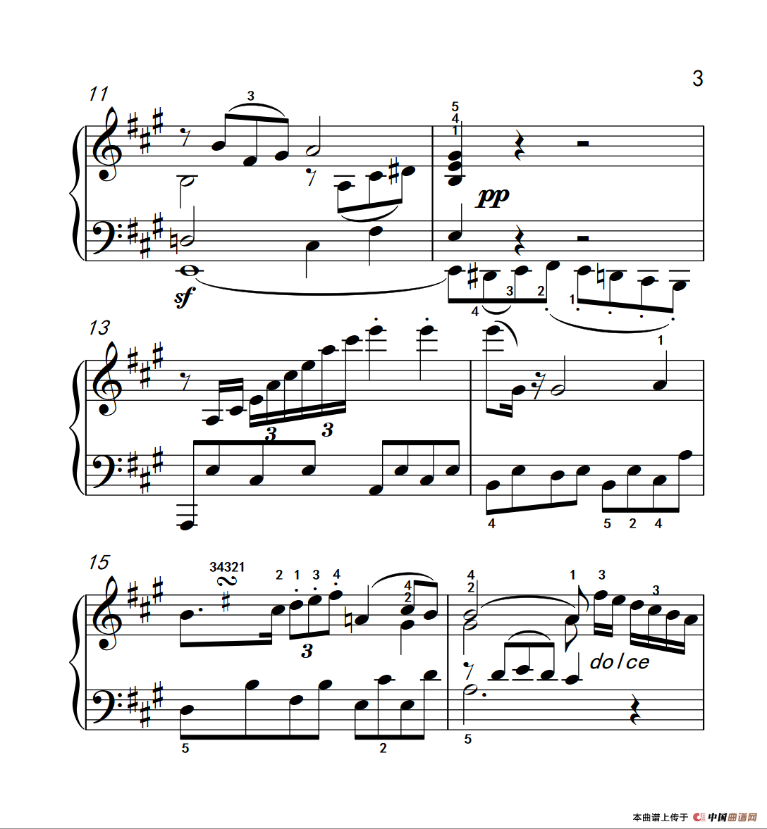 奏鸣曲 Opus 2 Nr.2 第四乐章（贝多芬奏鸣曲集 1）