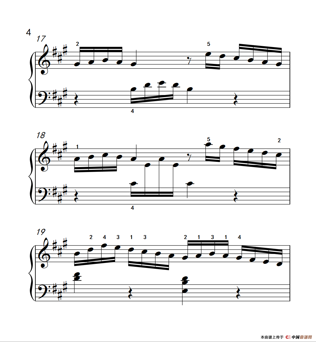 奏鸣曲 Opus 2 Nr.2 第四乐章（贝多芬奏鸣曲集 1）