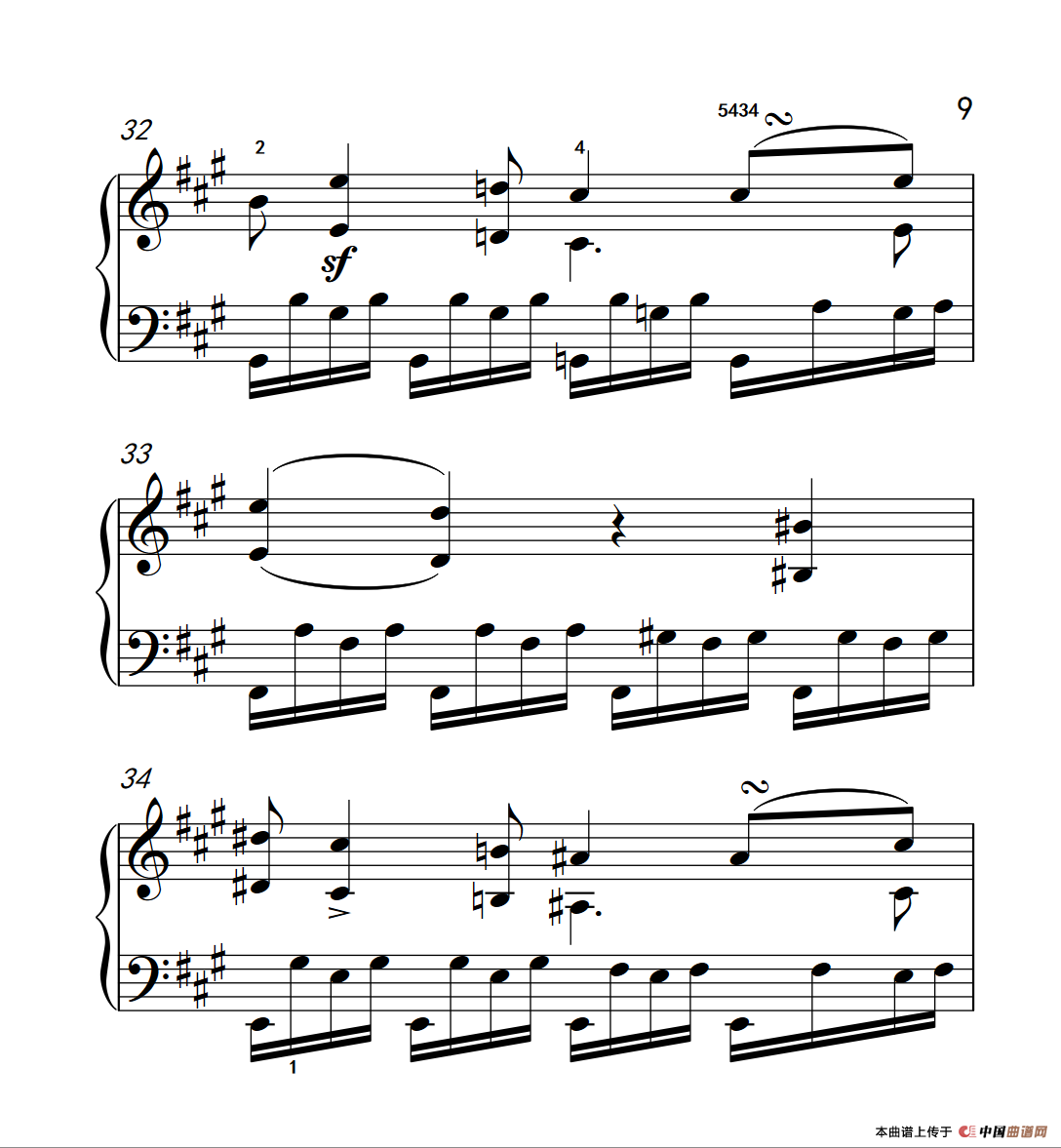 奏鸣曲 Opus 2 Nr.2 第四乐章（贝多芬奏鸣曲集 1）