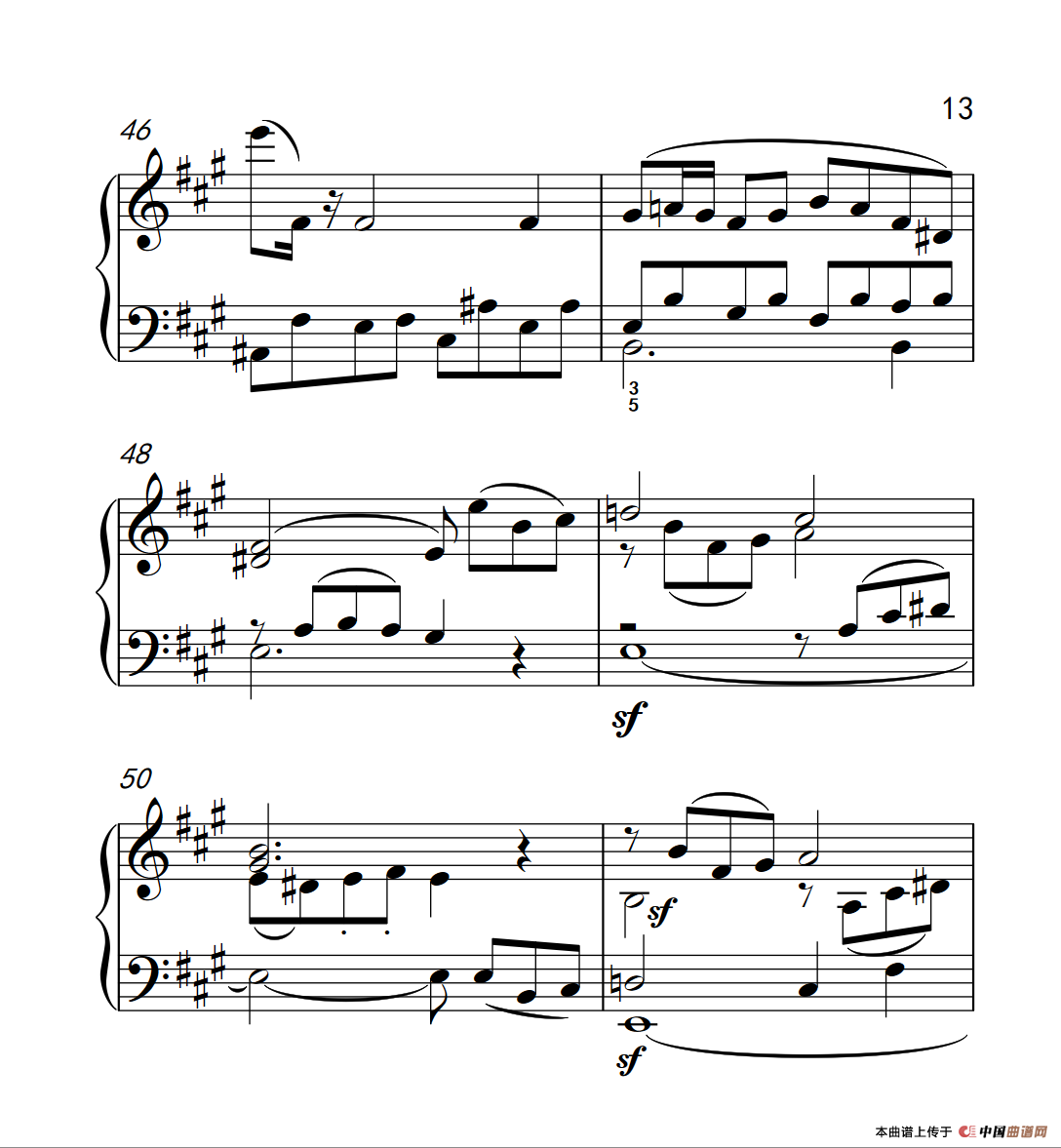 奏鸣曲 Opus 2 Nr.2 第四乐章（贝多芬奏鸣曲集 1）