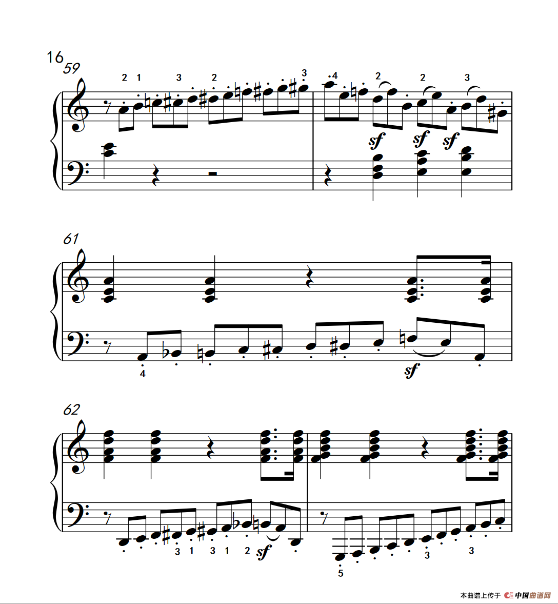 奏鸣曲 Opus 2 Nr.2 第四乐章（贝多芬奏鸣曲集 1）