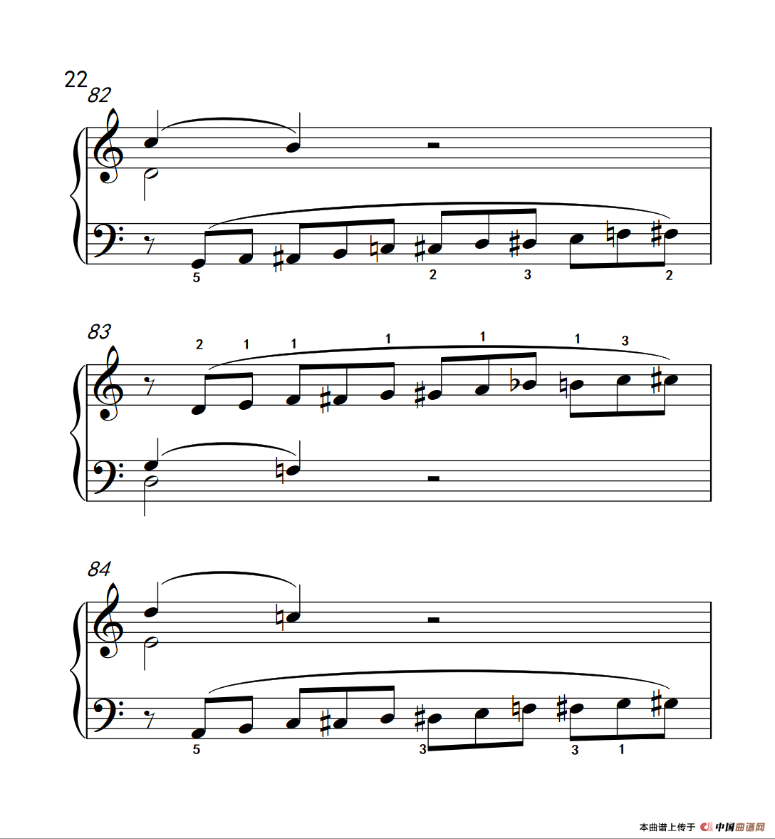 奏鸣曲 Opus 2 Nr.2 第四乐章（贝多芬奏鸣曲集 1）