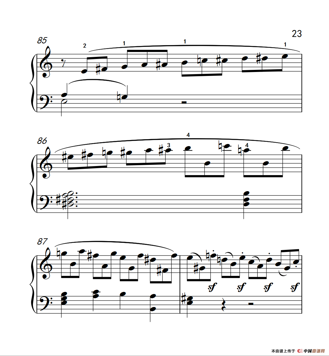 奏鸣曲 Opus 2 Nr.2 第四乐章（贝多芬奏鸣曲集 1）