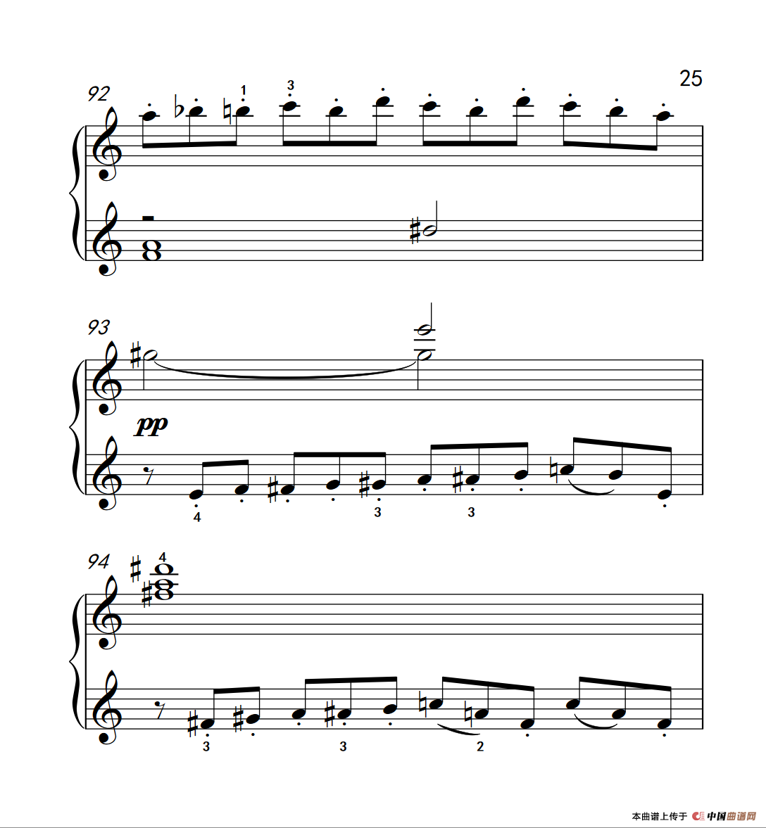 奏鸣曲 Opus 2 Nr.2 第四乐章（贝多芬奏鸣曲集 1）