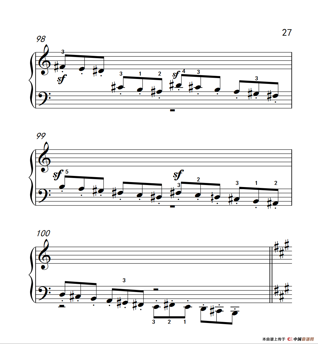 奏鸣曲 Opus 2 Nr.2 第四乐章（贝多芬奏鸣曲集 1）