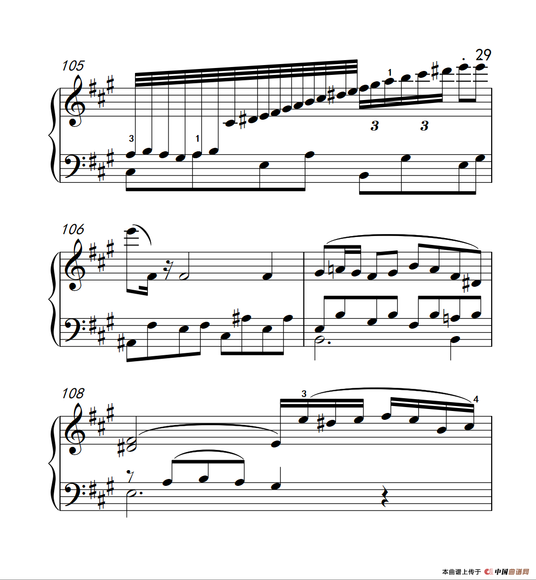 奏鸣曲 Opus 2 Nr.2 第四乐章（贝多芬奏鸣曲集 1）