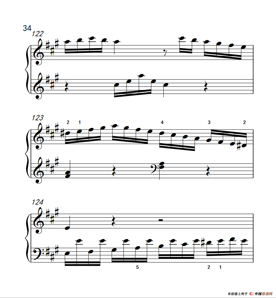 奏鸣曲 Opus 2 Nr.2 第四乐章（贝多芬奏鸣曲集 1）