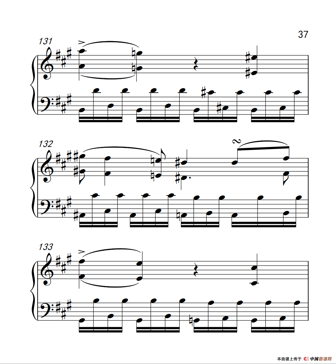 奏鸣曲 Opus 2 Nr.2 第四乐章（贝多芬奏鸣曲集 1）