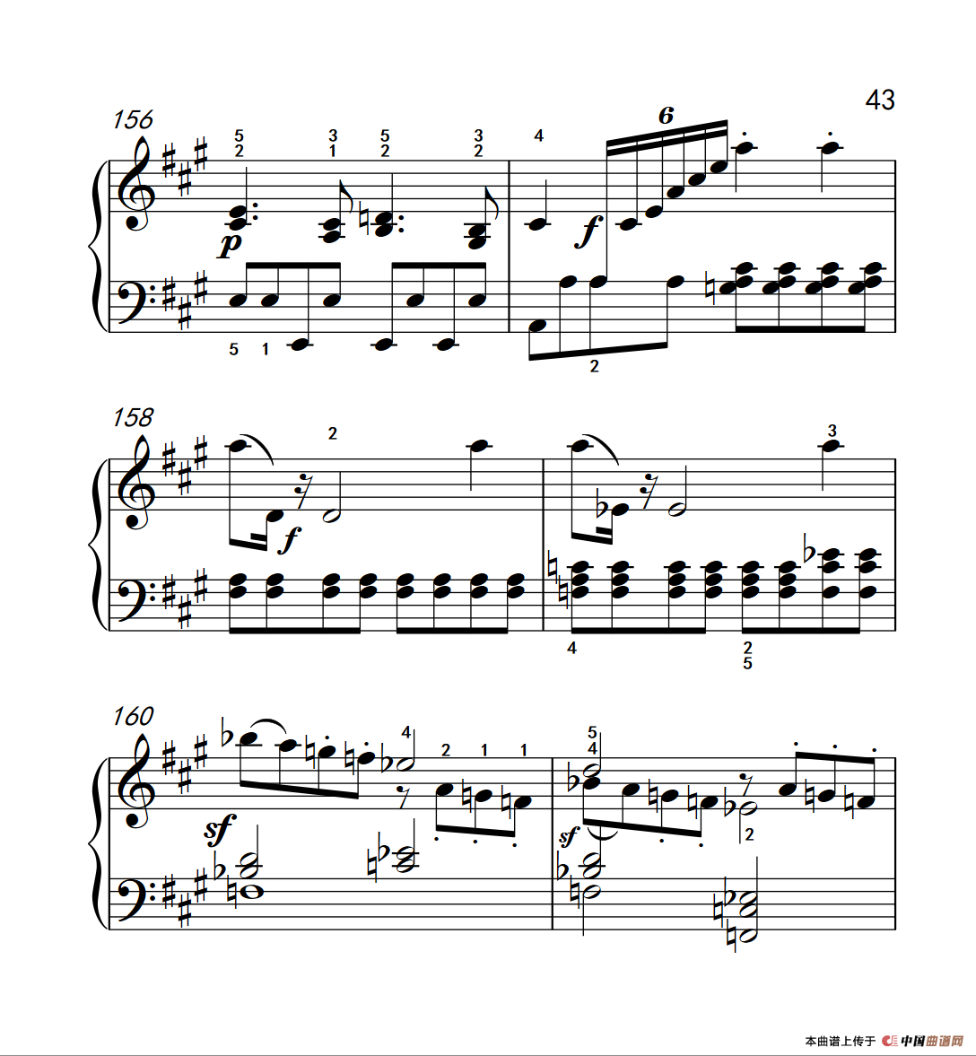 奏鸣曲 Opus 2 Nr.2 第四乐章（贝多芬奏鸣曲集 1）