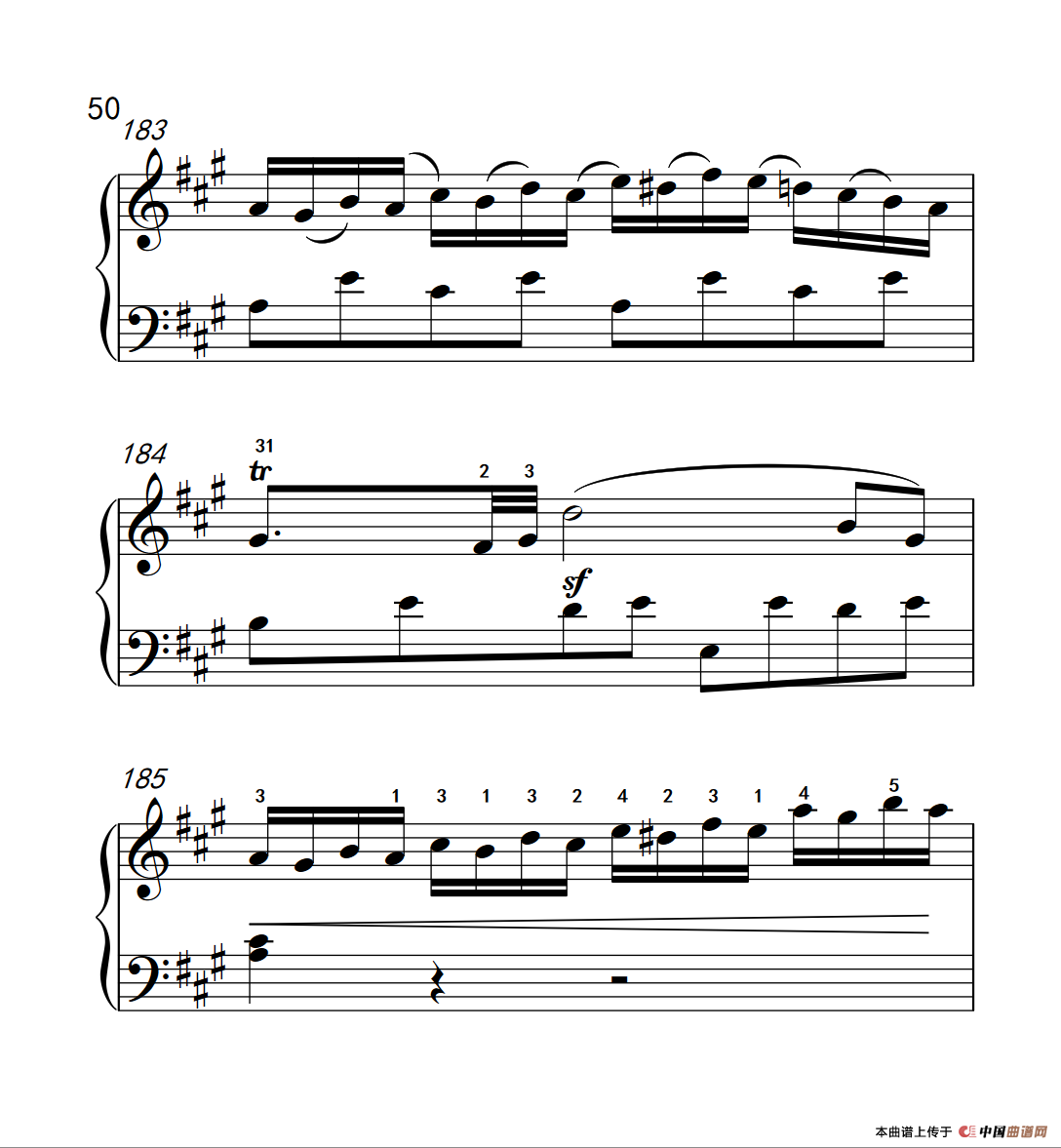 奏鸣曲 Opus 2 Nr.2 第四乐章（贝多芬奏鸣曲集 1）