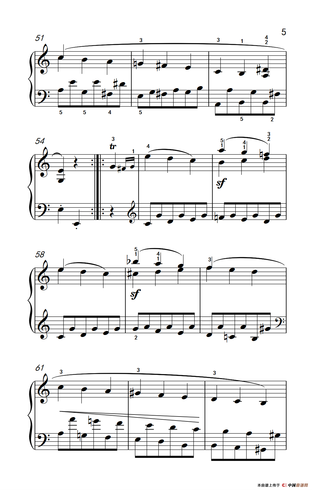 奏鸣曲 Opus 2 Nr.2 第三乐章（贝多芬奏鸣曲集 1）