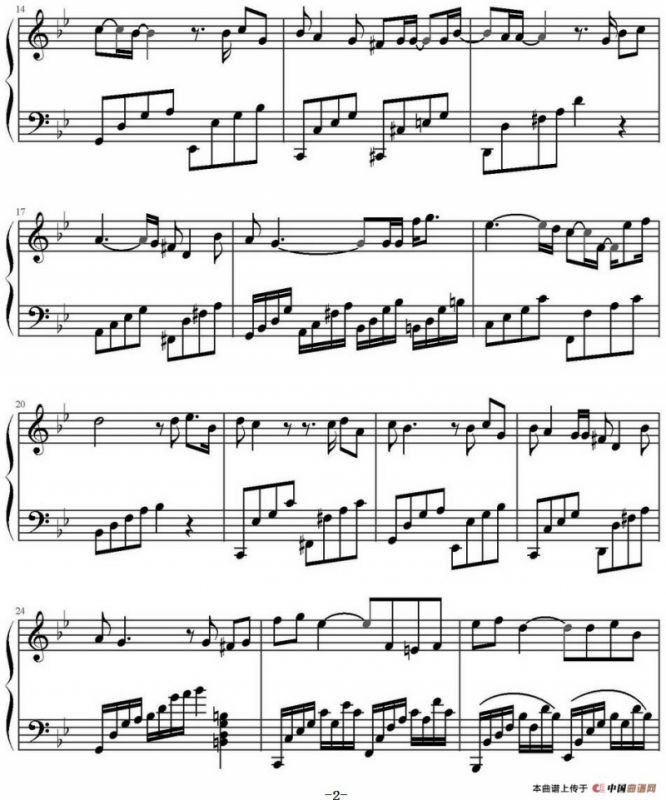 是否爱过我（电视剧《像雾像雨又像风》主题曲、弹琴吧制谱版）