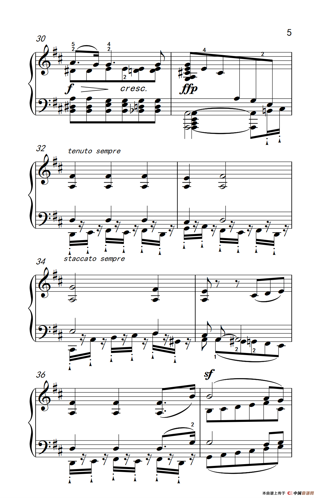 奏鸣曲 Opus 2 Nr.2 第二乐章（贝多芬奏鸣曲集 1）