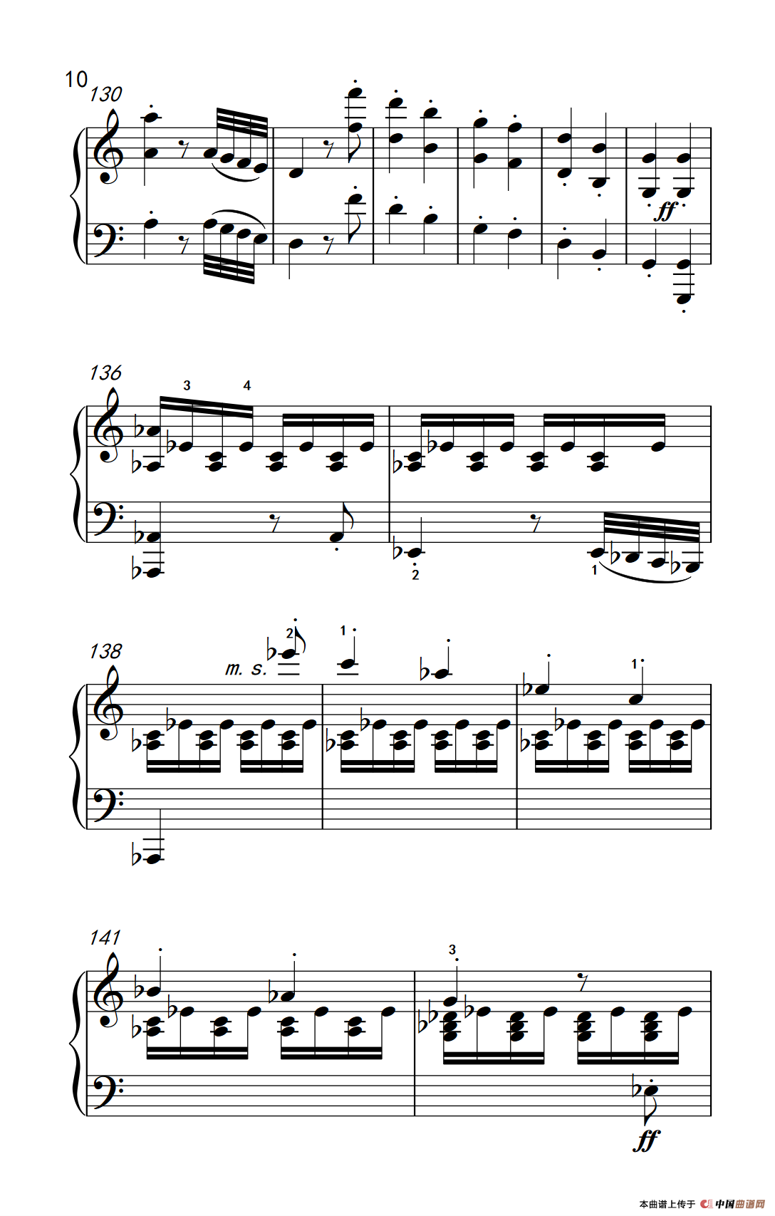 奏鸣曲 Opus 2 Nr.2 第一乐章（贝多芬奏鸣曲集 1）