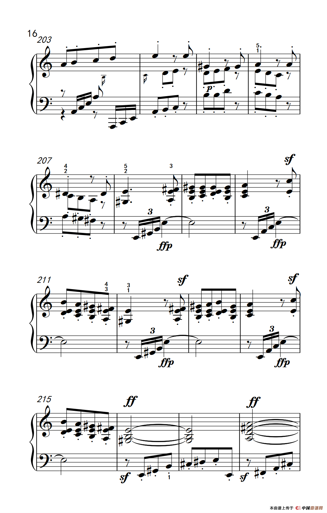 奏鸣曲 Opus 2 Nr.2 第一乐章（贝多芬奏鸣曲集 1）