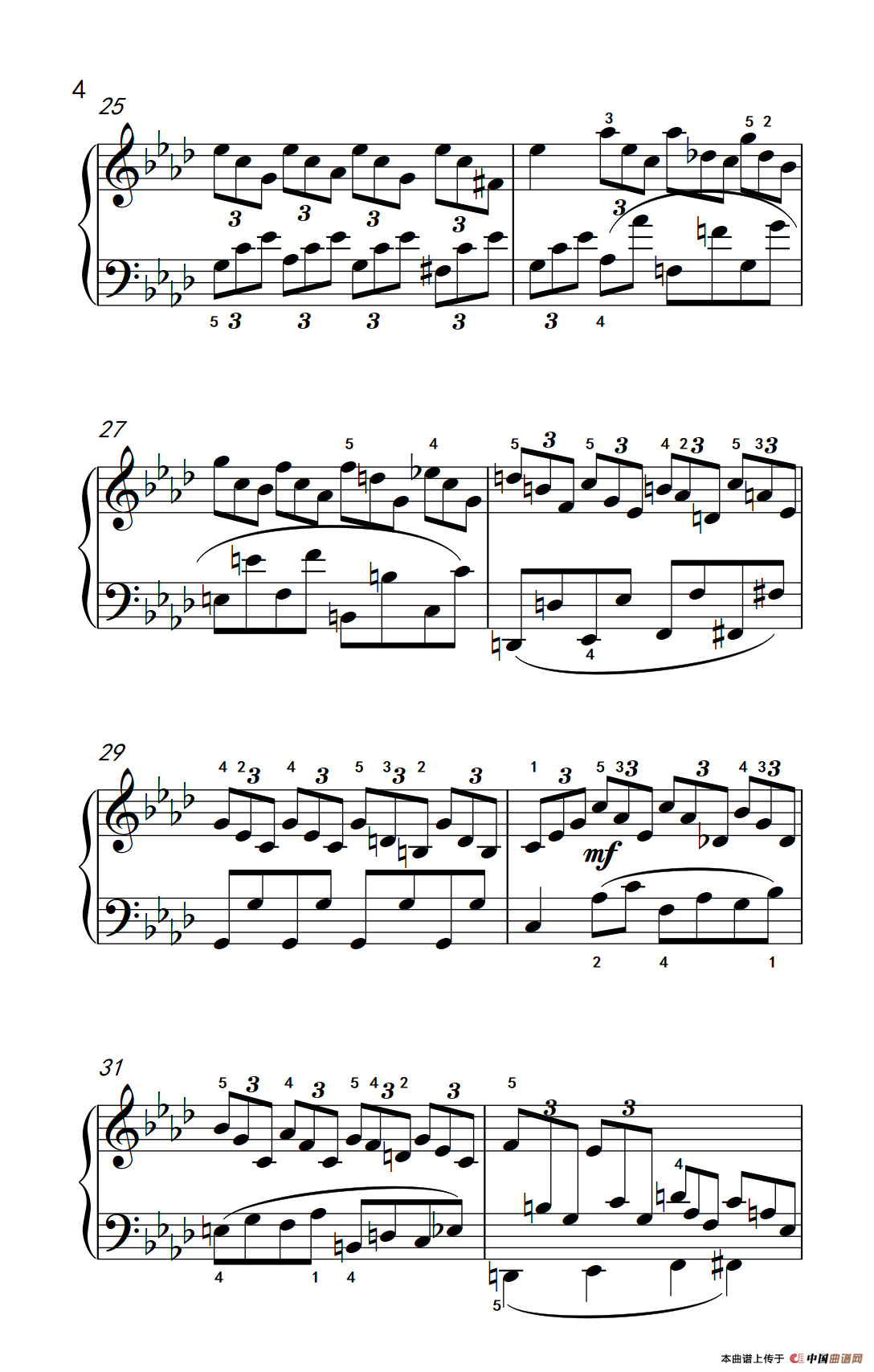 奏鸣曲 Opus 2 Nr.1 第四乐章（贝多芬奏鸣曲集 1）