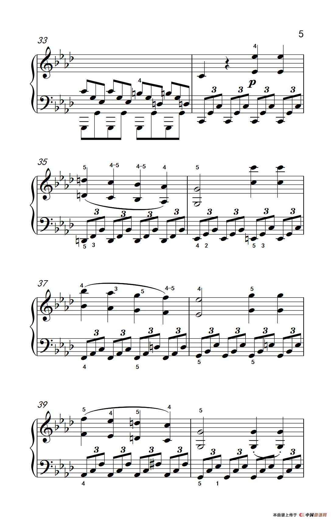 奏鸣曲 Opus 2 Nr.1 第四乐章（贝多芬奏鸣曲集 1）