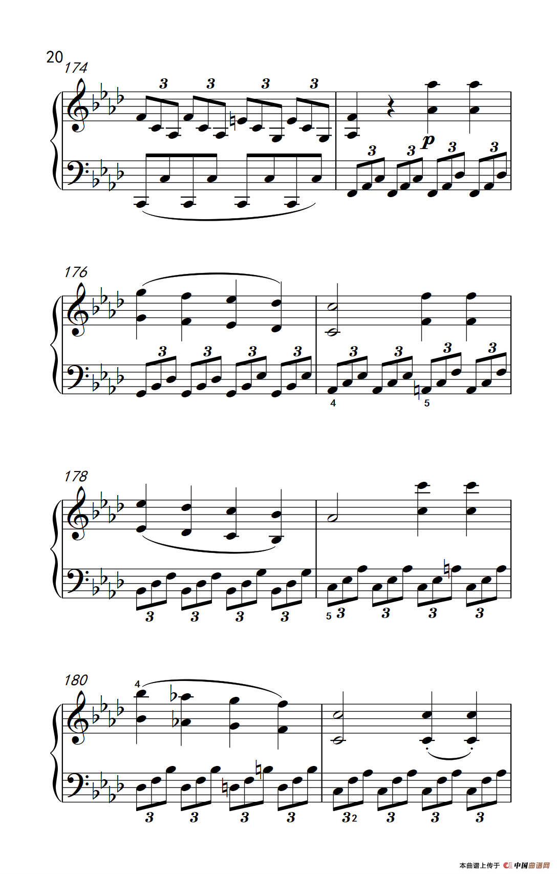 奏鸣曲 Opus 2 Nr.1 第四乐章（贝多芬奏鸣曲集 1）