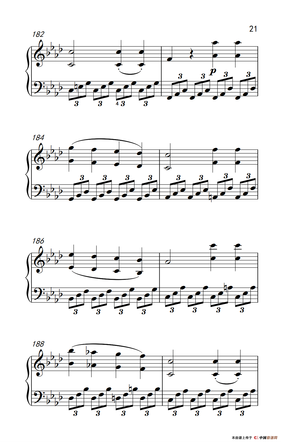 奏鸣曲 Opus 2 Nr.1 第四乐章（贝多芬奏鸣曲集 1）