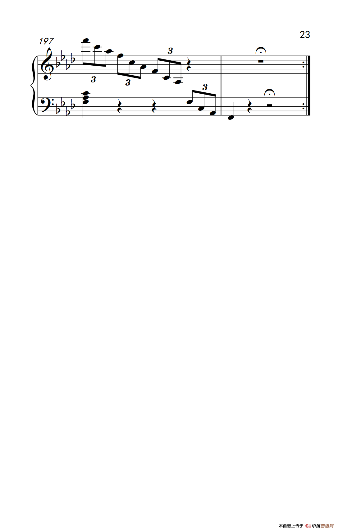 奏鸣曲 Opus 2 Nr.1 第四乐章（贝多芬奏鸣曲集 1）