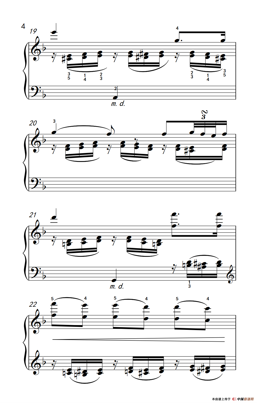 奏鸣曲 Opus 2 Nr.1 第二乐章（贝多芬奏鸣曲集 1）